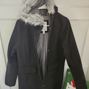Cat & Jack Girls Black Winter Coat
